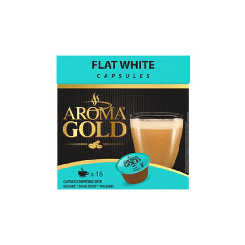 Kohvikap. AROMA GOLD Flat white 16x11.7g