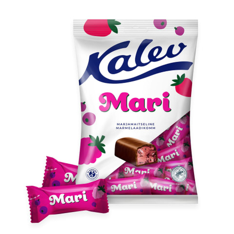 Marmelaadikommid marjamaitselised Kalev Mari 175g