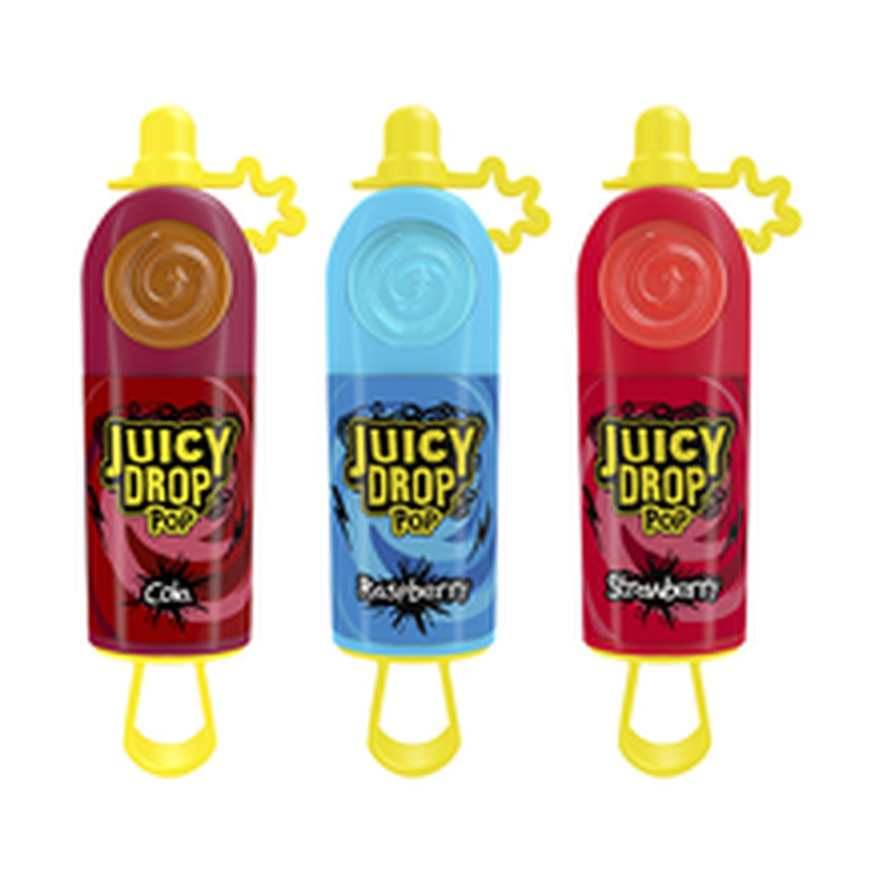 Topps Juicy Drop Pop pulgakomm + hapu želee 26g