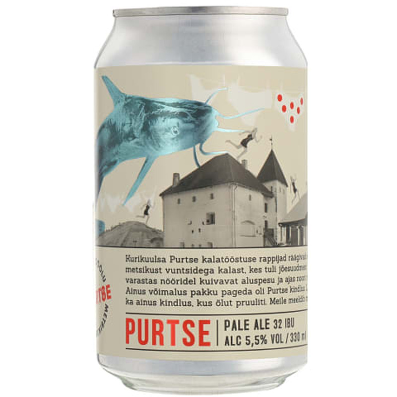 Õlu Purtse Pale Ale 5,5%vol 0,33l purk