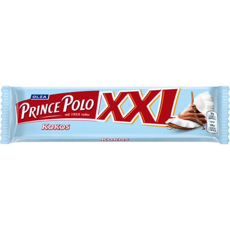 Vahvlibatoon kookoskreemiga Prince Polo Coconut 50g