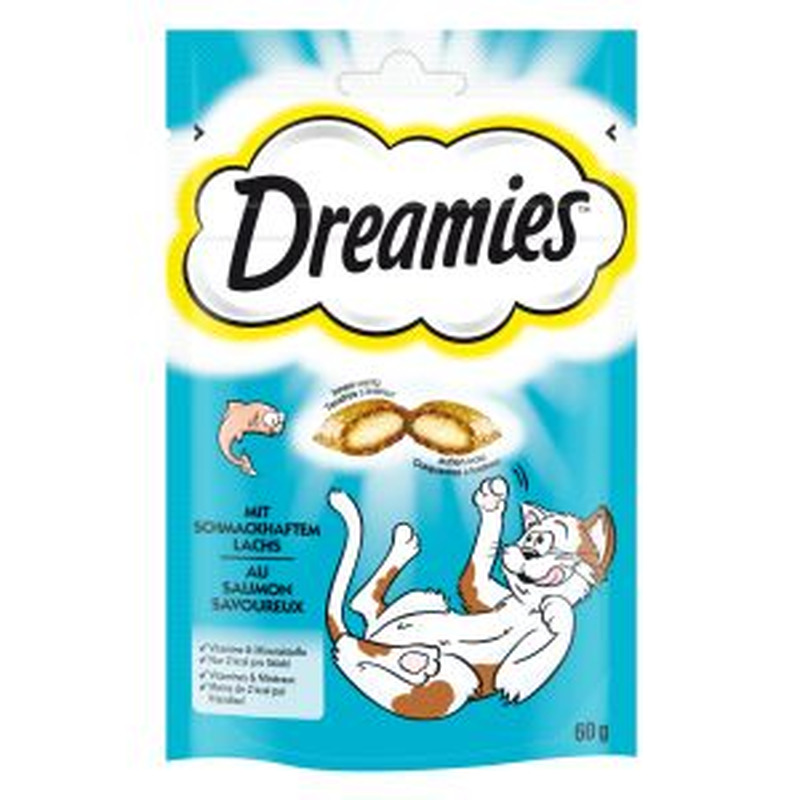 Kassi suupiste lõhega, DREAMIES, 60 g