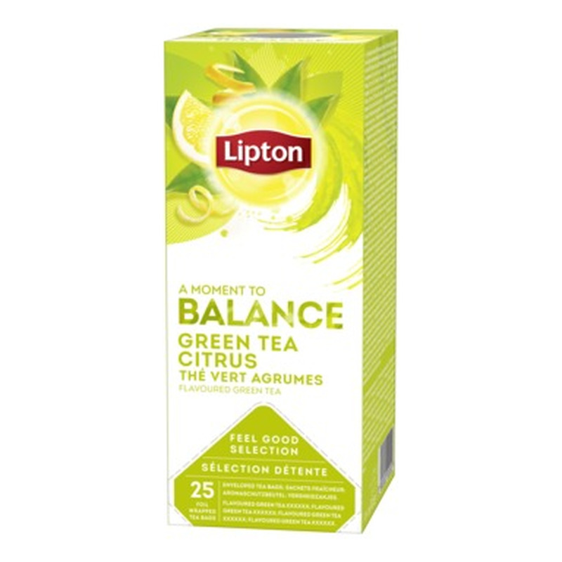 LIPTON Roheline tee tsitrusega 25x1,3g (fooliumis)