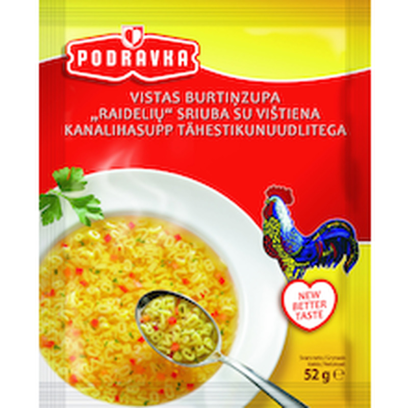 Tähestikusupp, PODRAVKA, 52 g