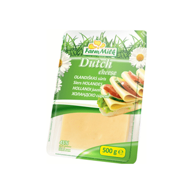 Juust Gouda FARM MILK viil. 45%, 500g