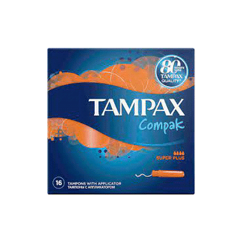 Tampoonid TAMPAX Compak Super Plus 16tk