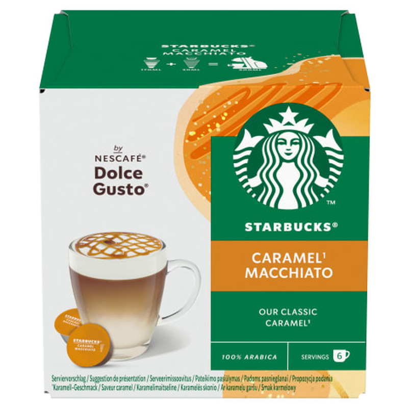 Kohvikapslid Caramel Macchi. Starbucks by Nescafe Dolce Gusto 127,8g