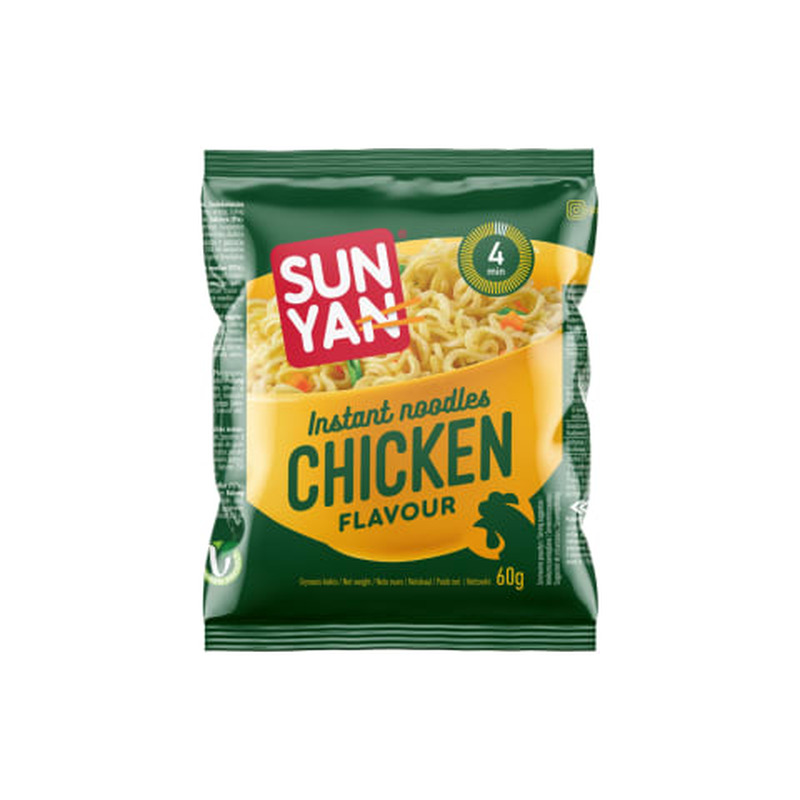 Kiirnuudlid kanamaitselised, SUN YAN, 60 g