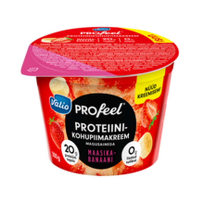 Valio PROfeel proteiinikohupiimakreem maasika-banaani 200g