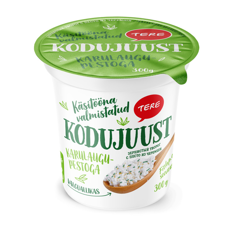 Kodujuust karulaugupestoga, TERE, 300 g