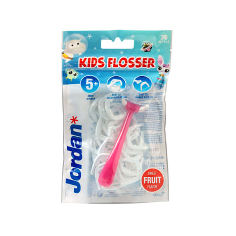 Hambaniit Jordan Kids Flosser 36tk+hoidik