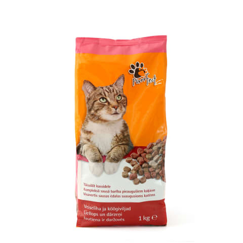 Kassisööt Purrrfect lihaga kuiv 1kg