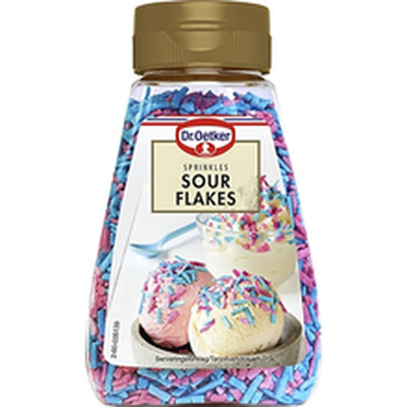 Dr. Oetker Sour Flakes kaunistusdražeed 120 g