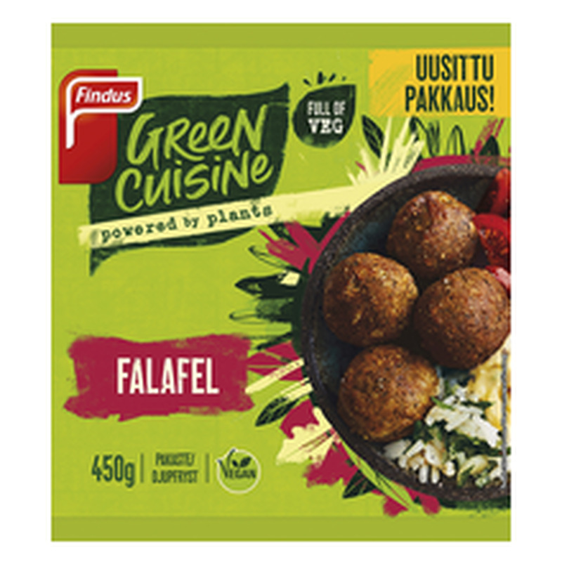 Findus Green Cuisine Falafel kikerhernepallid, vegan 450g