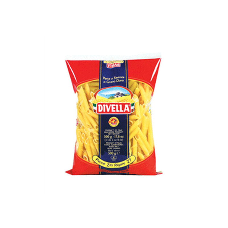 Makaronid Penn Ziti Rigate DIVELLA 500g