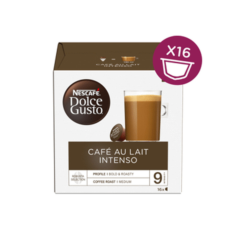 Kaps.CafeauLait Intenso DG NESCAFE16x10g