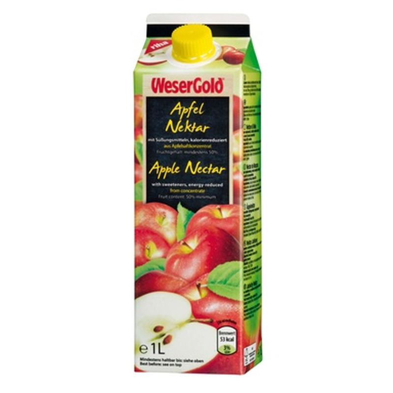 WESERGOLD Õunanektar light 50% 1l