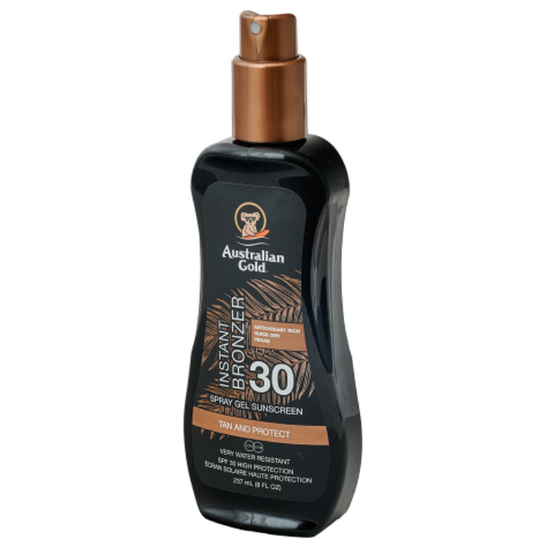 Päikesekaitse spreigeel pruunistajatega Australian Gold SPF 30 237ml