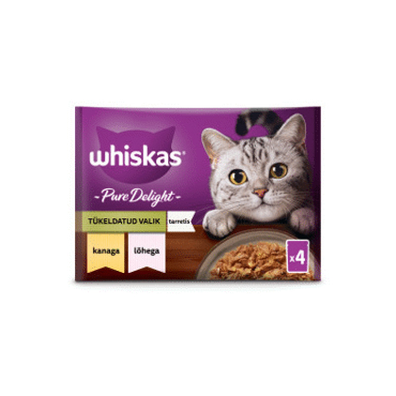 Kiisueine Segamenüü WHISKAS 4x85g 1a+