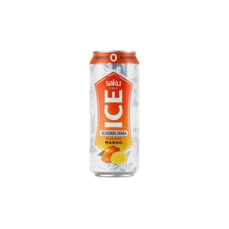 Õllejook SAKU ON ICE 0.0% Mango 500ml