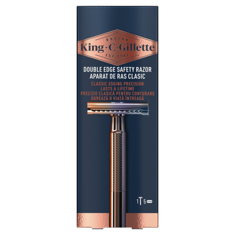 Raseerimisterad King C Gillette 5 tk. ja habemenuga 1 tk.