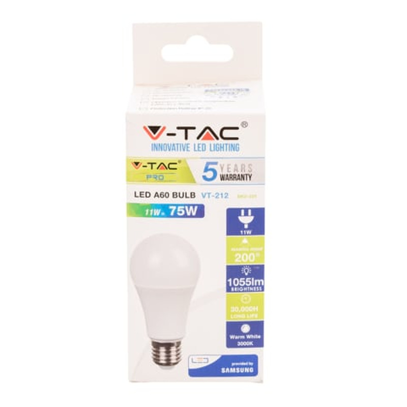 LED Valgusallikas VT-SAMSUNG E27/A60 11W