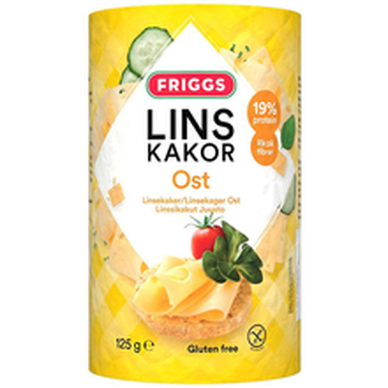 Friggs lins kakor ost juustumaitselised läätsevahvlid 125 g