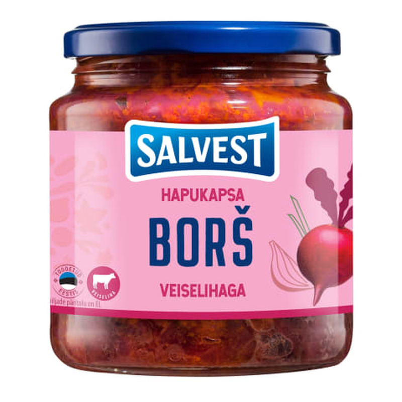 Salvest Veiselihaga hapukapsaborš 530 g