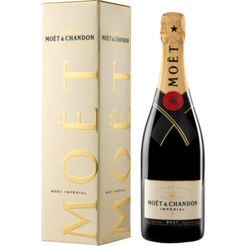 MOET&CHANDON Champagne Imperial Brut 12% 75cl (kuiv, karp)