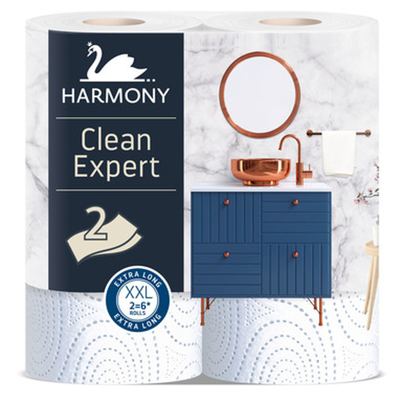 HARMONY Clean Expert XXL Majapidamispaber 2rl (2-kihiline)