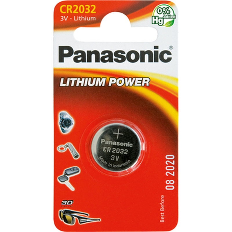 Patarei CR2032/1B, PANASONIC, 1 tk