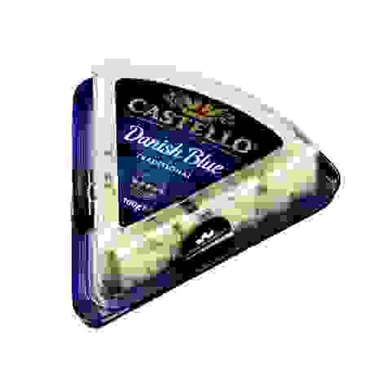 Sinihallitusjuust Danish Blue Traditional, CASTELLO, 100 g