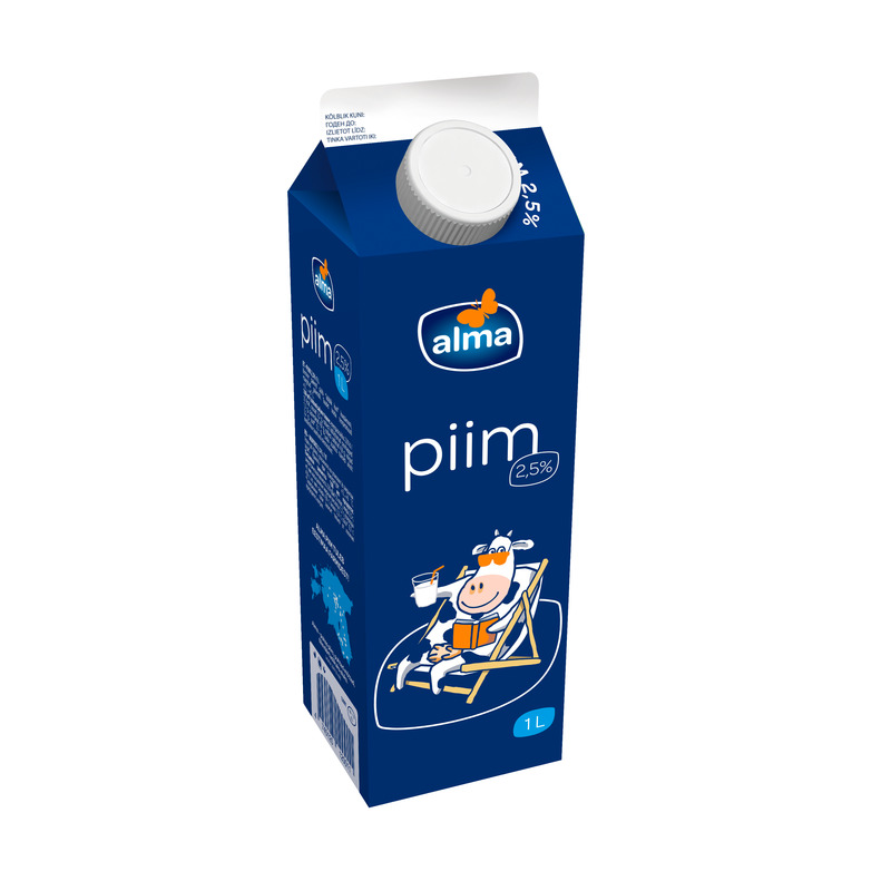 Piim 2,5%, VALIO ALMA, 1 L