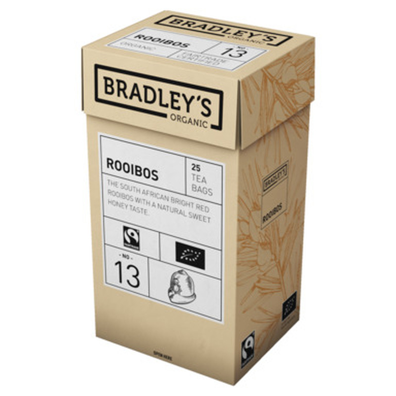 BRADLEY'S Organic Rooibos tee 25x1,5g (ümbrik)