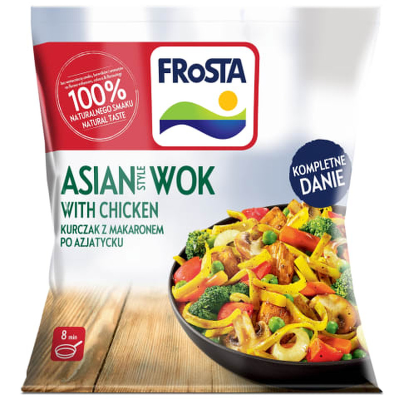 Wok aasiapärase kanaga Frosta 450g