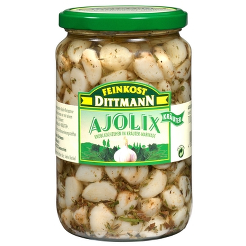 DITTMANN Ajolix küüslauguküüned ürdimar. 650g (klaas)