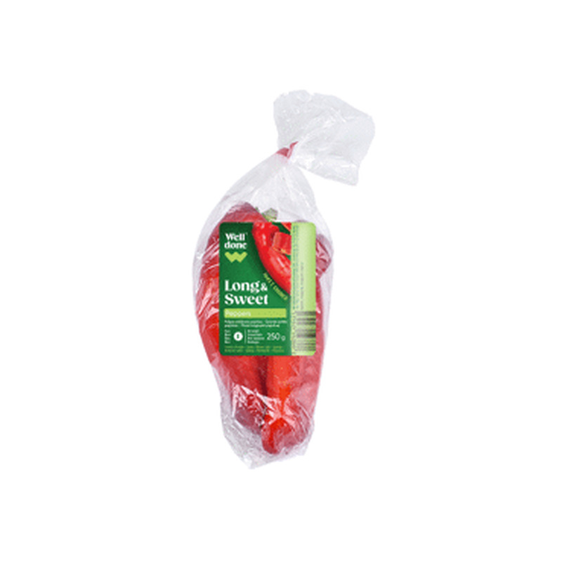 Paprika pikk punane WELL DONE, 250g