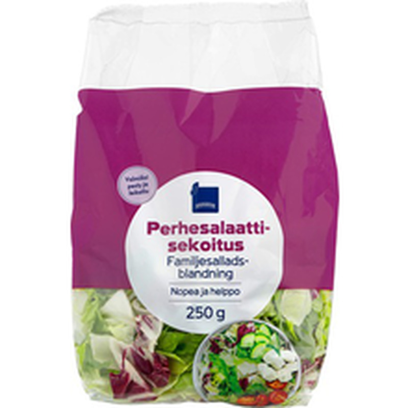 Rainbow  peresalatisegu 250 g, pestud tükeldatud peasalat, rooma salat,