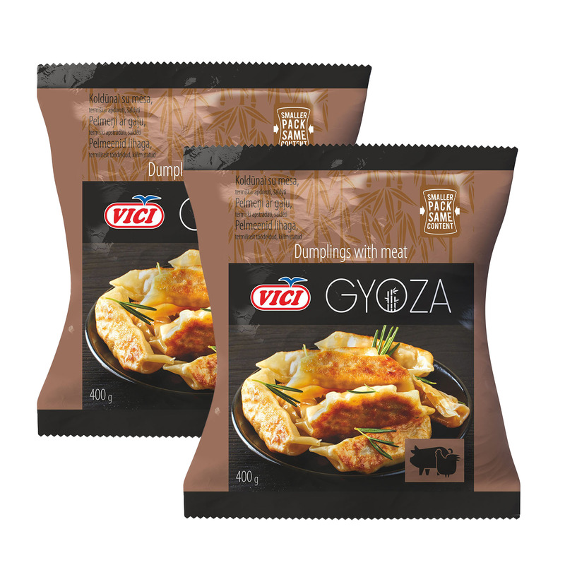 HULGI Pelmeenid lihaga Gyoza 2 tk, VICI, 2 x 400 g