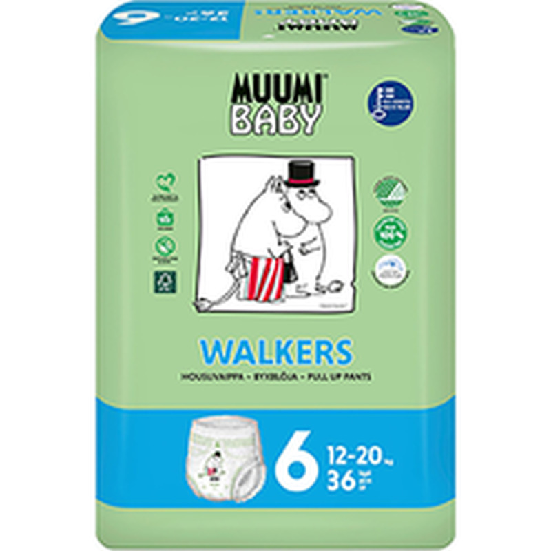 Muumi Baby püksmähkmed Walkers 6, 12-20kg, 36 tk