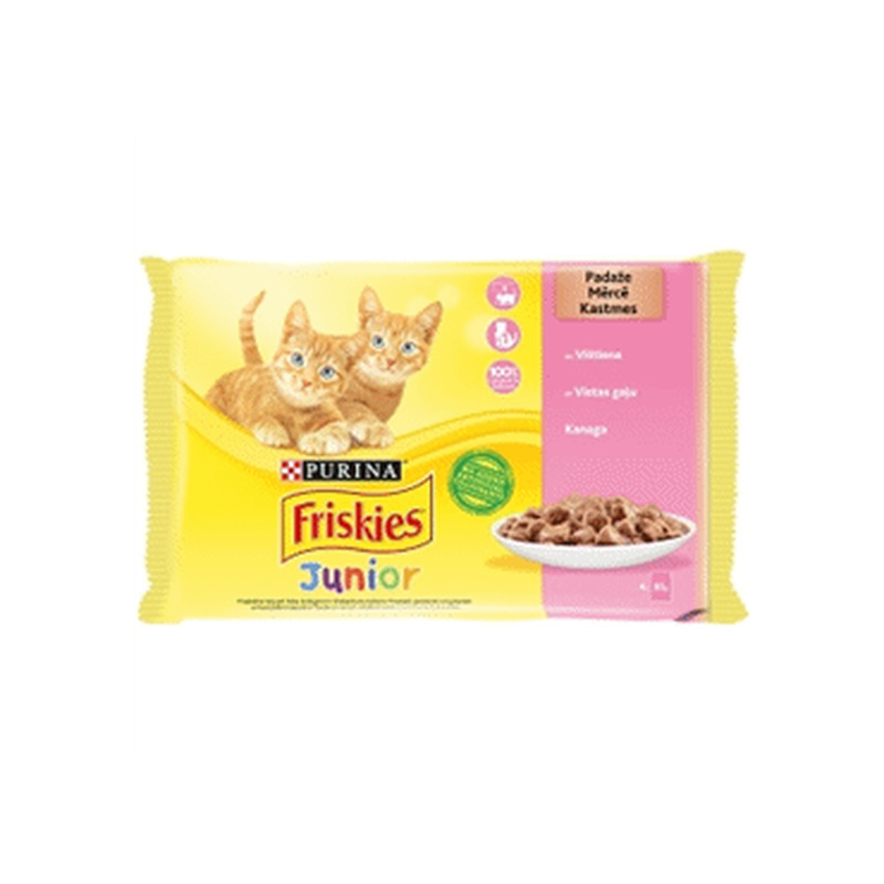 Kiisueine FRISKIES Junior kana 4x85g