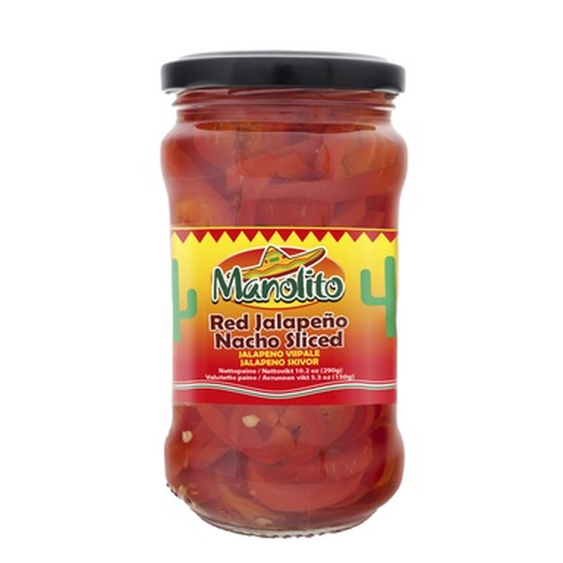 MANOLITO Punased jalapenoviilud 290g