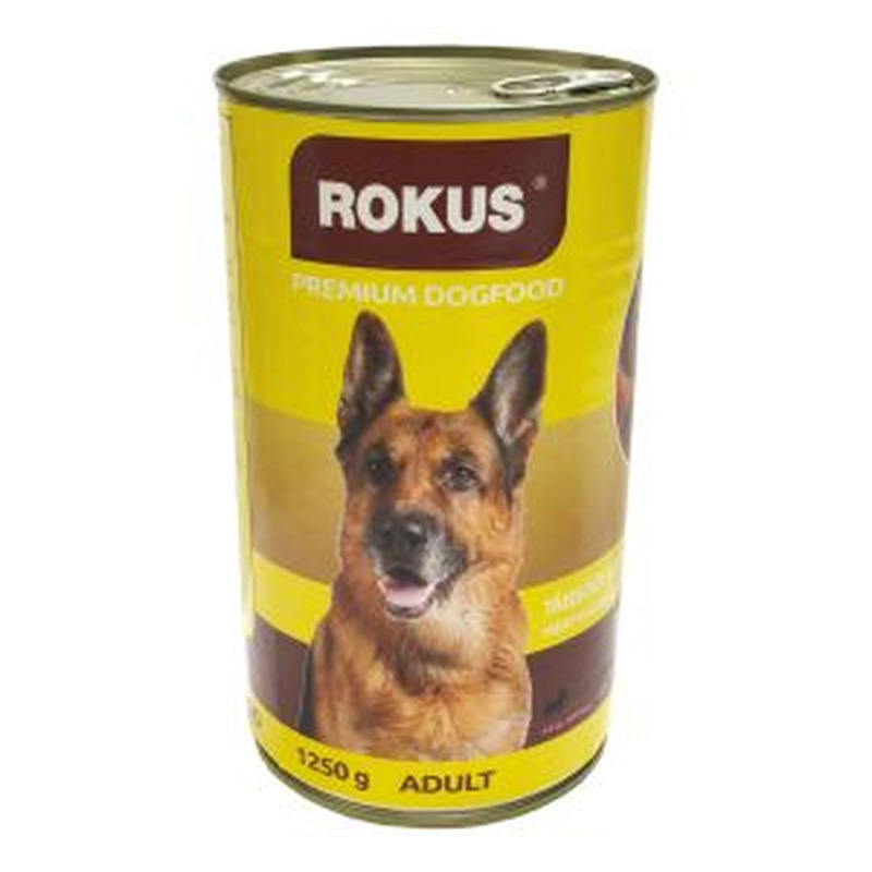 Rokus konserv koerale 1.24kg kanaliha