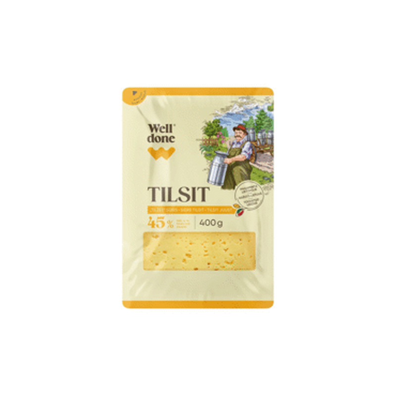 Juust Tilsit WELL DONE viilutatud, 400g