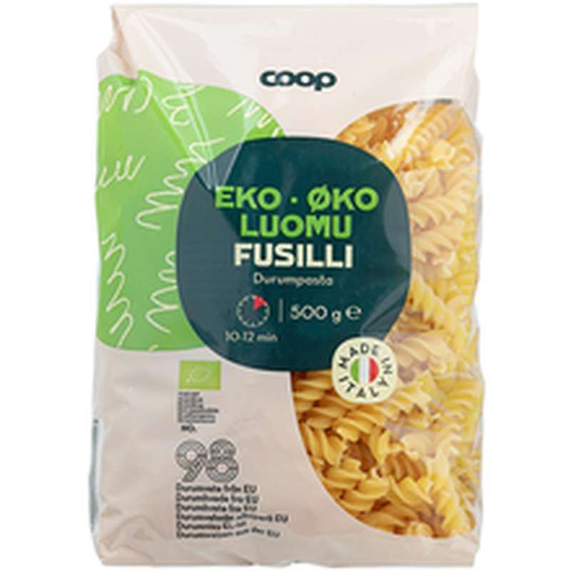 Coop organic fusilli 500g