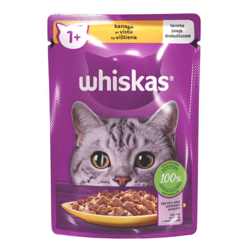 Kiisueine Whiskas kanalihaga 85g