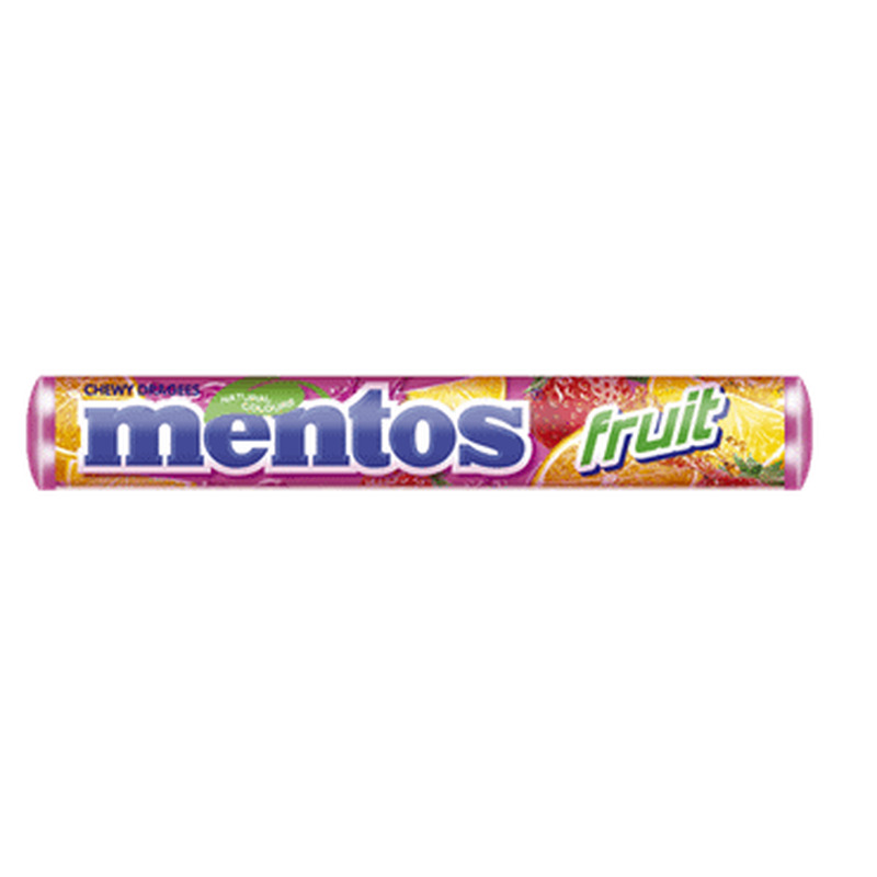 Pastillid puuvilja MENTOS 38g