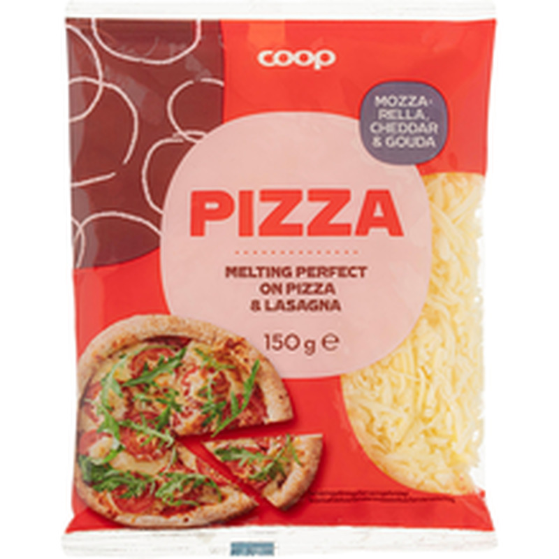 Coop riivjuust pitsale 27% rasva 150g