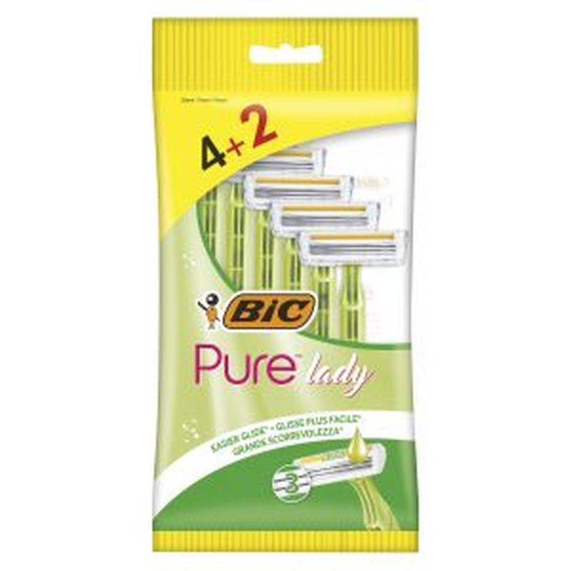 Bic Pure 3 raseerija 4+2tk