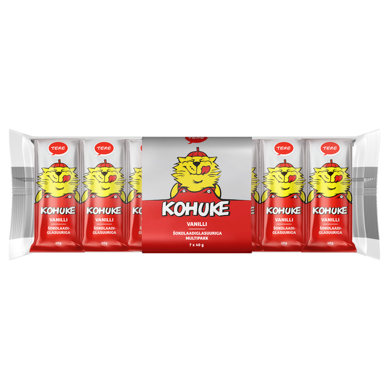 Kohuke vanilli multipakk 7 x 40 g, TERE, 280 g